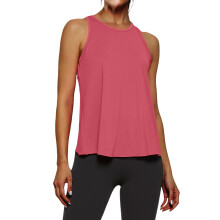 Women's ice silk sports vest, quick-drying sleeveless-Red L