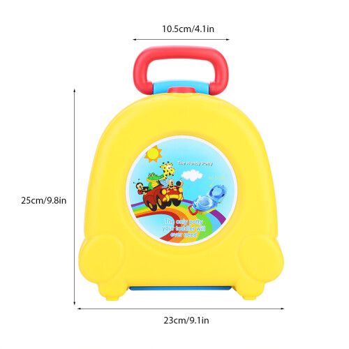 Gelbe Baby Klappbare Reise Toilette