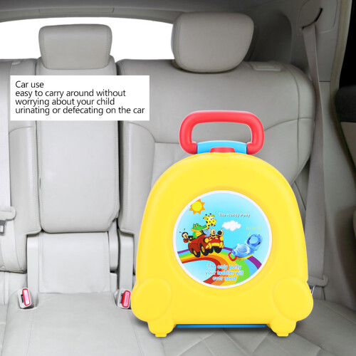 Gelbe Baby Klappbare Reise Toilette 2