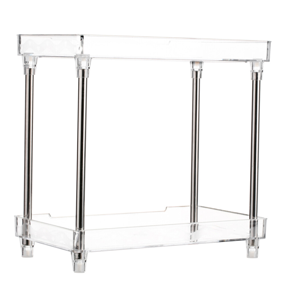 Multi-Function 2-Tier Cosmetic Organizer Shelf 32X18x32cm Transparent 5061392774189