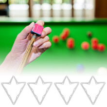 6Pcs White Billiard Magical Rack Sheet Pool Table Tips 10-Ball Accessory