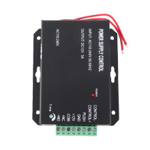 Black 12V 5A Power Supply for Entrance Control System 100-260V Doors