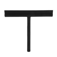 Stainless Steel Bathroom Glass Squeegee with Hook 21.1x19cm Black