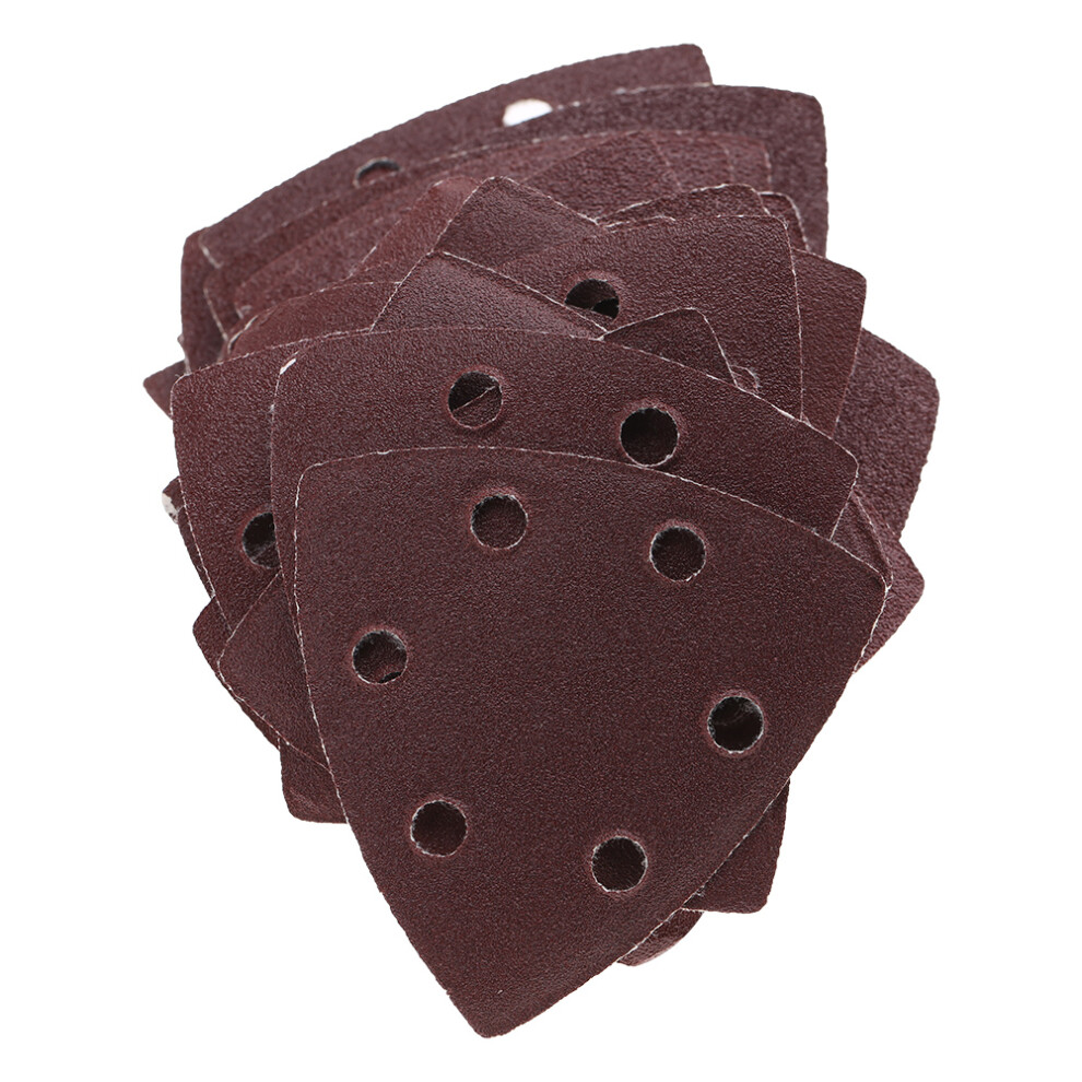 Abrasive Triangular Sanding Pads 50Pcs Grit Polishing Paper For Wood & Metal 8161392776569
