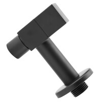 Black Brass Square Mop Sink Faucet, Cold Water, G3/4 Thread