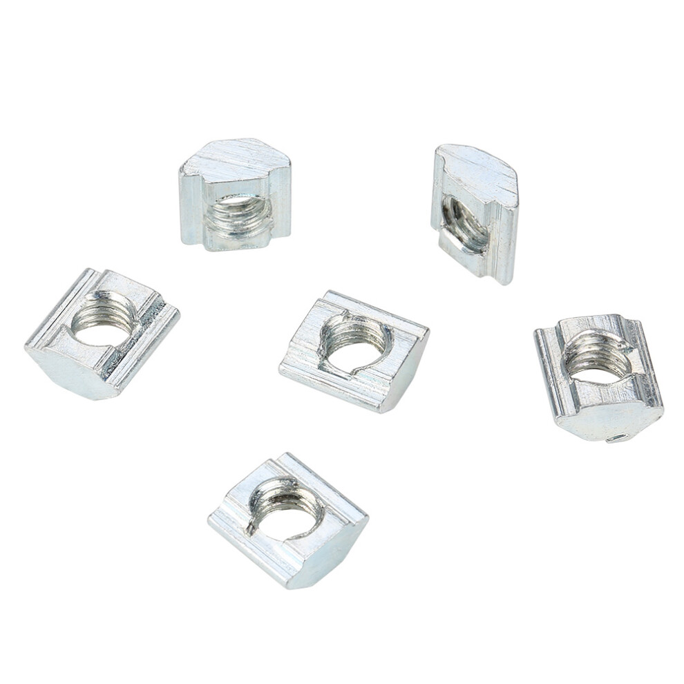 Robust Carbon Steel M6105 T Slot Nut For 20 Series Aluminium Profiles 50Pcs 4181392777247
