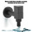 Black Brass Square Wall-Mount Laundry Faucet G1/2 Thread, Rustproof 4
