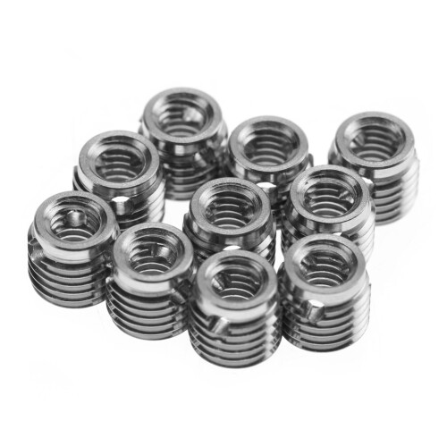 Robust Stainless Steel 307 Thread Inserts 10 Pack Self Tapping M5x0.8 & M8x1.0 1