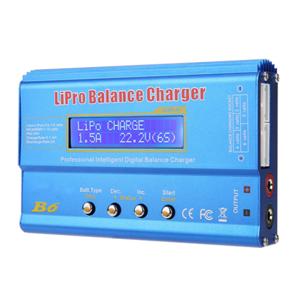B6 80W Digital Lcd Balance Charger Discharger For Lipo Nimh Batteries 4921392777065