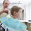 Blue Hair Cutting Cape for Kid Salon 7