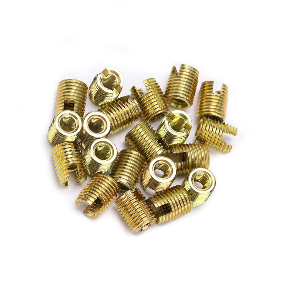 Carbon Steel Thread Insert Set 20Pcs Self Tapping M2x0.4 M4.5x0.5 For Repairs 3091392777943