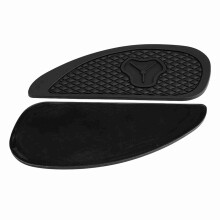 2Pcs Black Anti Slip Traction Pads for Retro Motorcycle Gas Tank
