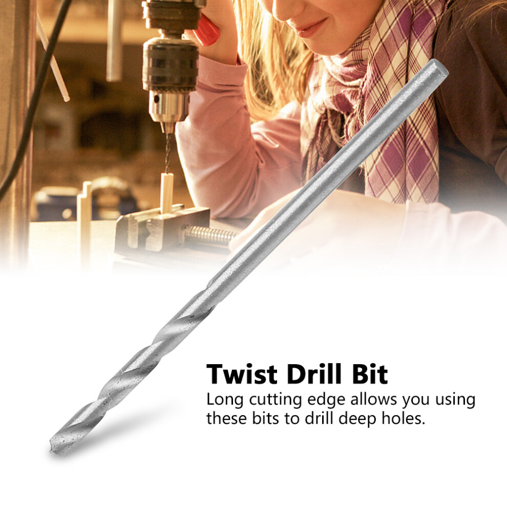 High Speed Steel Drill Bits 10Pcs 0.5-3Mm Straight Shank For Metal & Woodwork 5001392560740