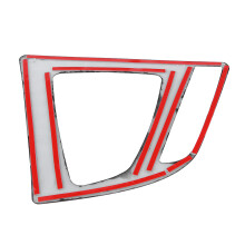 Carbon Fiber Style Gear Shift Panel Cover for 3 Series F30 F34, ABS Chrome