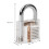 Transparent Padlock Set with Pick Tool, 7.9x2.3x5 cm, Multiple Colors 1