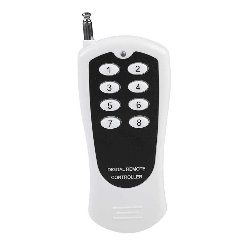 8-Way Wireless Learning Remote Switch, 12V, 500W, 100M Range 7651392562589