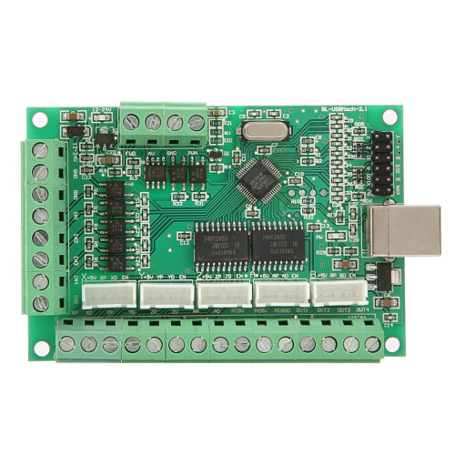 USB CNC Motion Control Card, 9.8x6cm, 12-24V, Windows 10 2