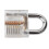 Transparent Padlock Set with Pick Tool, 7.9x2.3x5 cm, Multiple Colors 6