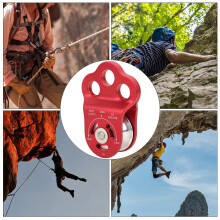 Lightweight Three Hole Rock Climbing Pulley