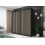 FH Wales 203cm Black Modern Sliding Door Wardrobe 1