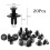 Box of 100 Nylon Push Retainer Clips Auto 8
