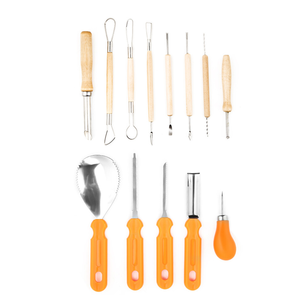 Halloween Pumpkin Carving Kit With Saws, Knives & Tools Set 4161392782588