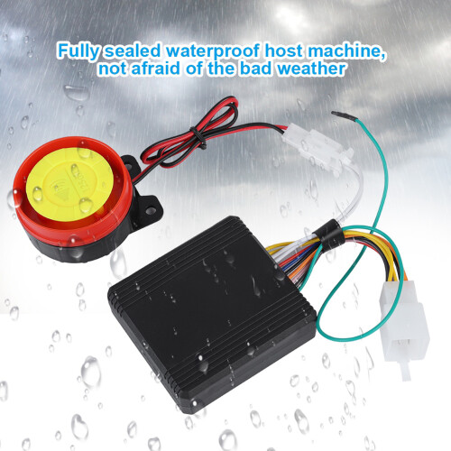 12V Motorcycle Security Alarm 125dB Anti Theft System Remote Control Scooter