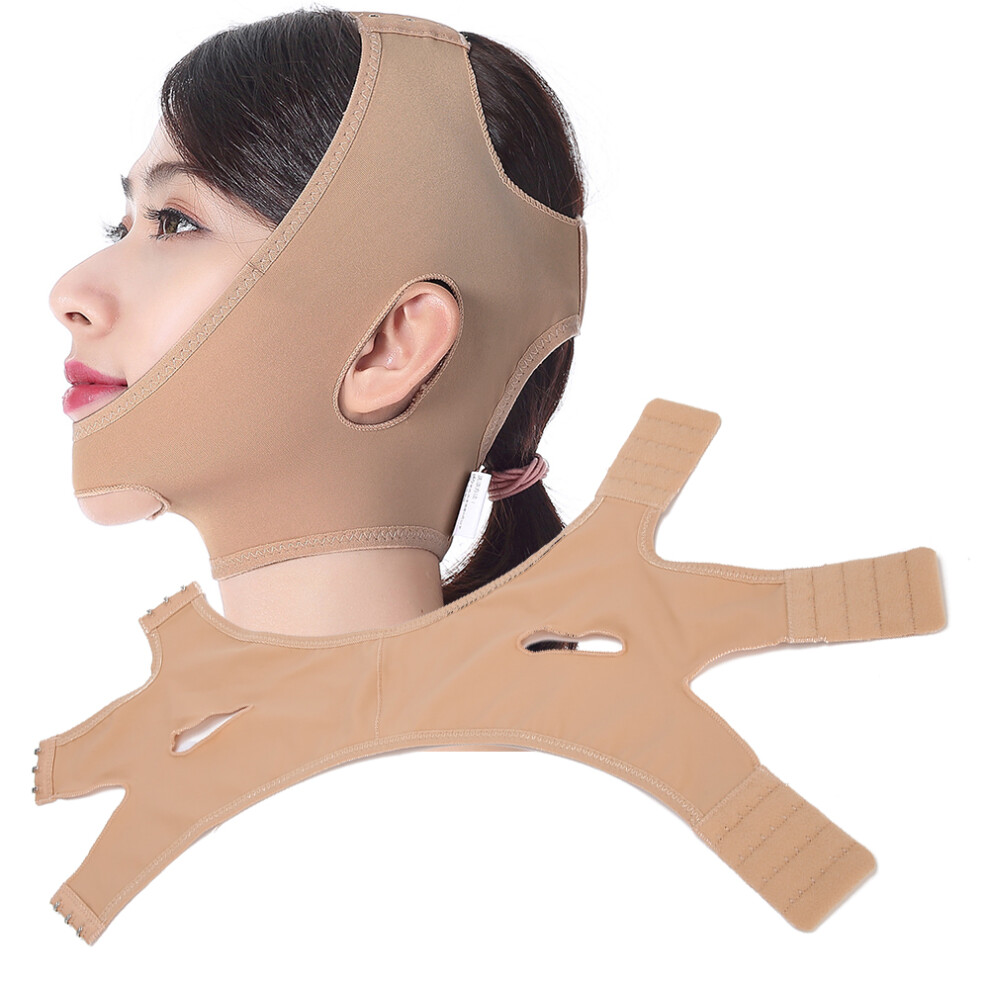 Facial Slimming Mask Bandage V Shape Face Lift Belt XS-M Skin Color