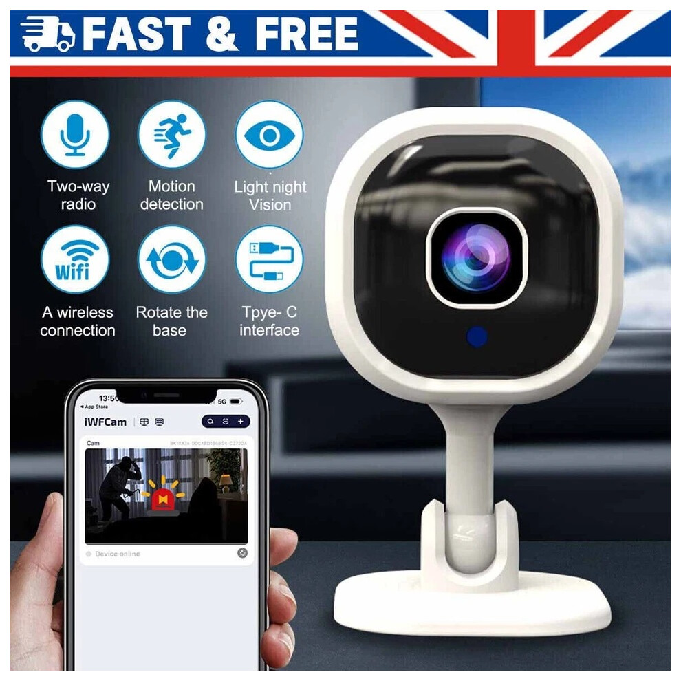 Mini 1080P Hd Wifi Indoor Security Camera Night 58961445