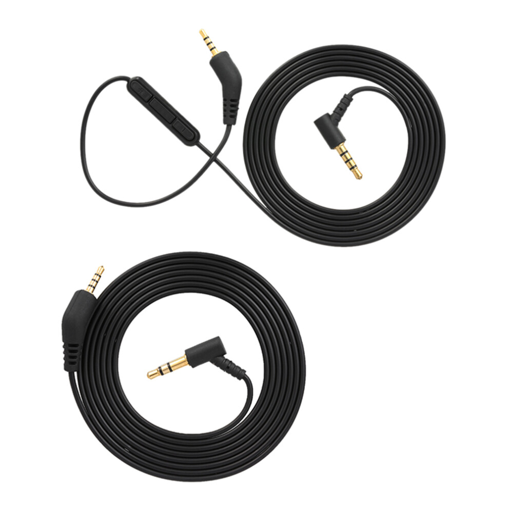 3.5Mm To 2.5Mm Headphone Audio Cable With Mic, 150Cm, Black 6931392568615