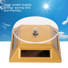 Solar 360 Rotating Jewelry Display Stand Gold, Eco-friendly, 9cm