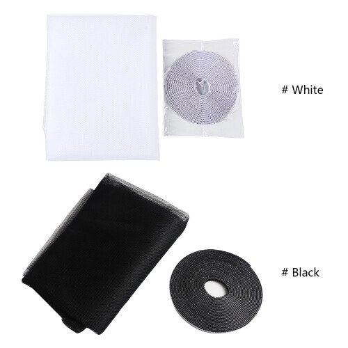 4x5 FT Window Mesh Screen Roll for Windows, Doors & Patios - Black/White 1