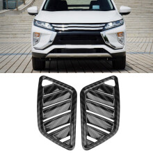 2Pcs Interior Upper Air Vent Cover Trim for Mitsubishi Eclipse Cross 2017-2018 Carbon Fiber