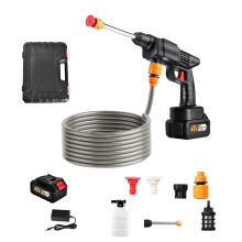 Cordless Pressure Washer Battery Powered Water High Power Jet Wash Cleaner Portable 1 x 1500mAh Battery