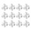 12Pcs Plumbing Joints Strong Water Pipe-Six passes 25MM 1