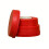 Plastic smeermiddelenbakje Plastic textuur voor-Rood 1
