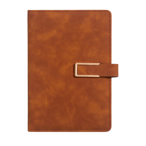Professional 32K Size Notebook PU Leather Cover Magnetic-brown