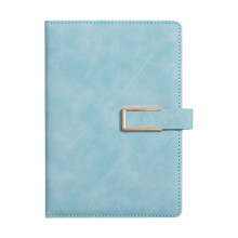 Practical 32K Size Notebook Magnetic Closure PU-lake blue