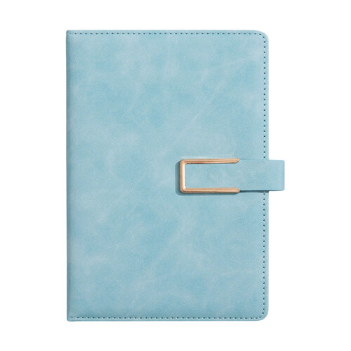 Practical 32K Size Notebook Magnetic Closure PU-lake blue