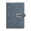 Sleek 32K Notebook Magnetic Closure PU Leather Cover Great-Grey 1