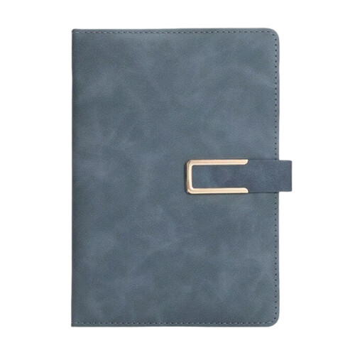 Sleek 32K Notebook Magnetic Closure PU Leather Cover Great-Grey