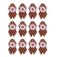 12Pcs Russian Flag Enamel Lapel Pin Zinc Alloy Brooch-92