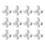 12Pcs Plumbing Joints Strong Water Pipe-Four passes 20MM 1