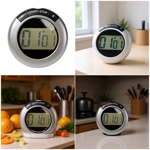 Compact Electronic Kitchen Timers With Magnetic Mounting 2