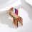 12xClassical Russian National Symbol Brooch Smooth Design-80 7