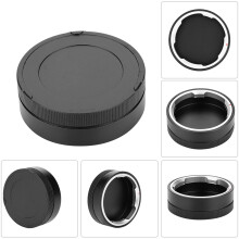 Metal Rear Lens Cap for M Mount Camera Lenses, Black, 5.1x1.7cm