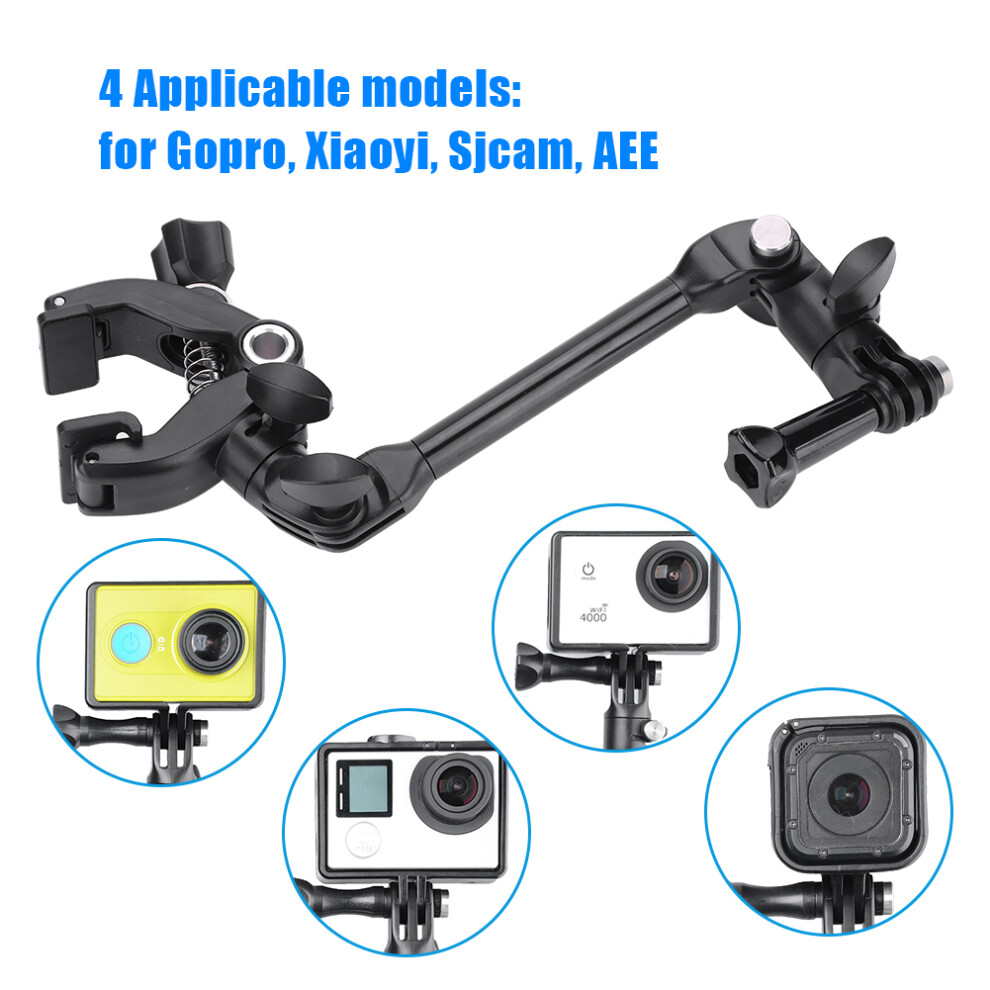 K6 Guitar Clip 360 Rotation Monopod Mount For Gopro Xiaoyi Sjcam, 26Cm Black 9481392574347