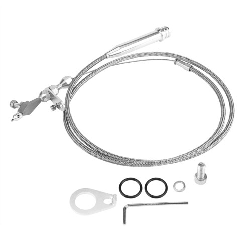 700R4 Braided Kickdown Cable for GM Transmissions 60.6in Lightweight 1