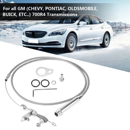 700R4 Braided Kickdown Cable for GM Transmissions 60.6in Lightweight 2