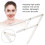 Microblading Caliper Eyebrow Measure Ruler Stainless Steel, Silver 5